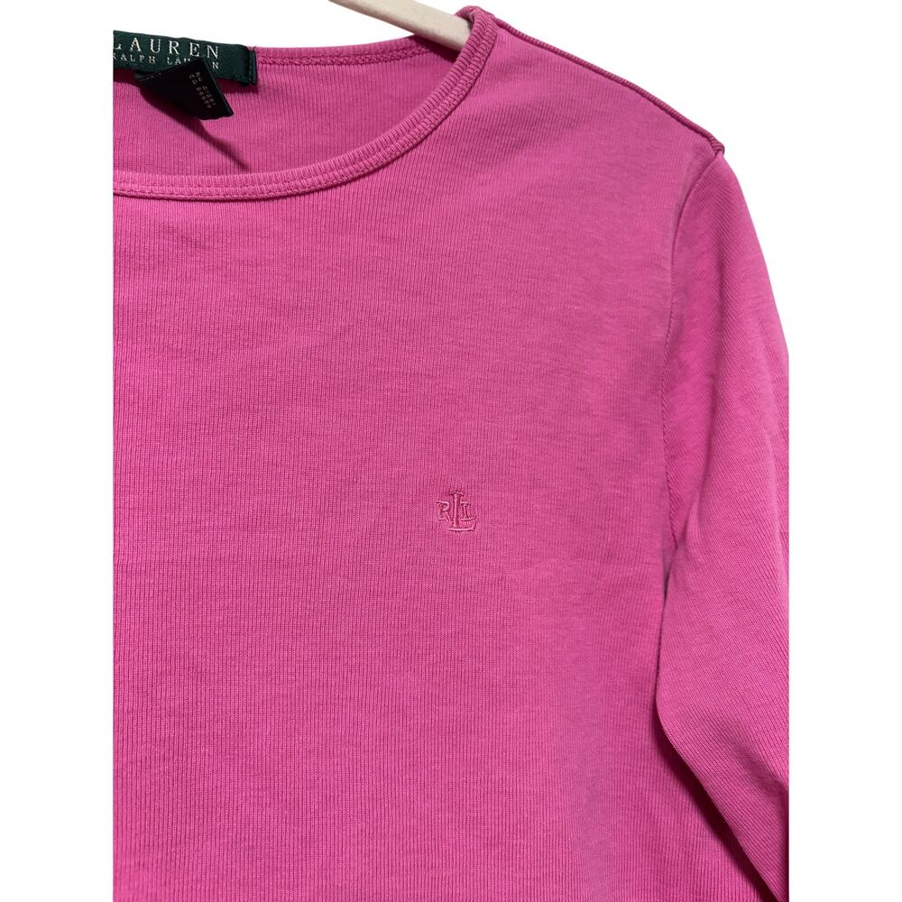 Lauren Ralph Lauren Pink Long Sleeve Top M - Picture 4 of 7